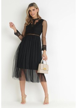 Czarna Sukienka Describi ze sklepu Born2be Odzież w kategorii Sukienki - zdjęcie 172030221