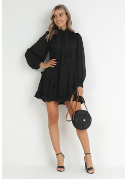 Czarna Sukienka Risora ze sklepu Born2be Odzież w kategorii Sukienki - zdjęcie 172030293