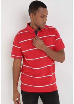 Czerwona Koszulka Eathesea ze sklepu Born2be Odzież w kategorii T-shirty męskie - zdjęcie 172030311