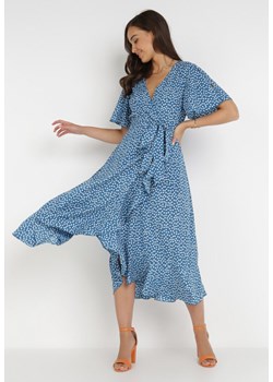 Niebieska Sukienka Rirra ze sklepu Born2be Odzież w kategorii Sukienki - zdjęcie 172030451