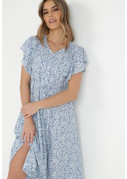 Niebieska Sukienka Megopis ze sklepu Born2be Odzież w kategorii Sukienki - zdjęcie 172030523