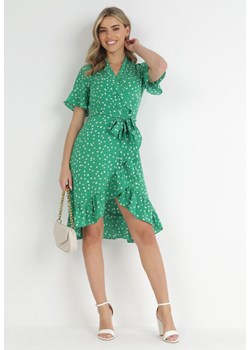 Zielona Sukienka Irede ze sklepu Born2be Odzież w kategorii Sukienki - zdjęcie 172030573