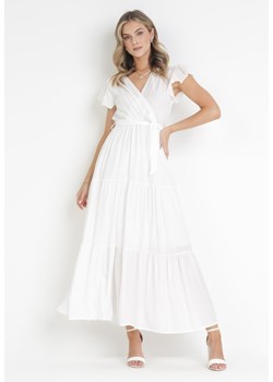 Biała Sukienka Cephemus ze sklepu Born2be Odzież w kategorii Sukienki - zdjęcie 172030681
