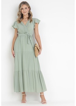Zielona Sukienka Cephemus ze sklepu Born2be Odzież w kategorii Sukienki - zdjęcie 172030683