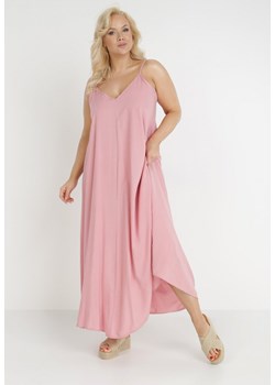 Różowa Sukienka z Wiskozy Galope ze sklepu Born2be Odzież w kategorii Sukienki - zdjęcie 172030691