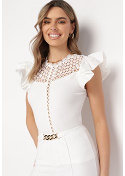 Biała Bluzka Kephomeda ze sklepu Born2be Odzież w kategorii Bluzki damskie - zdjęcie 172030701