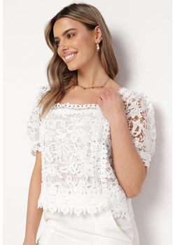 Biała Bluzka Amarhomene ze sklepu Born2be Odzież w kategorii Bluzki damskie - zdjęcie 172030703