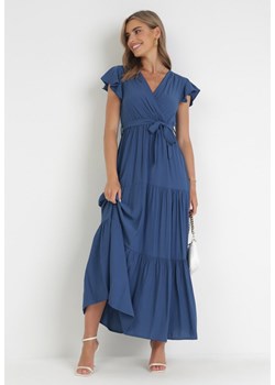 Granatowa Sukienka Cephemus ze sklepu Born2be Odzież w kategorii Sukienki - zdjęcie 172030721