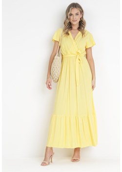 Żółta Sukienka Diomeira ze sklepu Born2be Odzież w kategorii Sukienki - zdjęcie 172030901