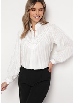 Biała Koszula Oversize Megona ze sklepu Born2be Odzież w kategorii Koszule damskie - zdjęcie 172031030