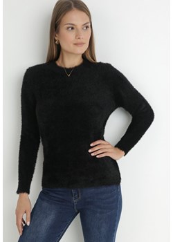 Czarny Sweter Wełniany Voma ze sklepu Born2be Odzież w kategorii Swetry damskie - zdjęcie 172031112