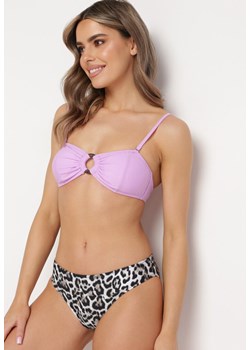 Fioletowe Bikini w Zwierzęcy Print Mihella ze sklepu Born2be Odzież w kategorii Stroje kąpielowe - zdjęcie 172033261