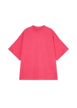 Cropp - Czerwona koszulka oversize - czerwony ze sklepu Cropp w kategorii Bluzki damskie - zdjęcie 172033522