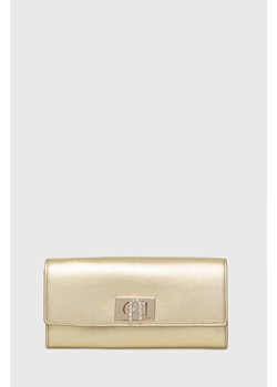 Furla portfel skórzany kolor złoty PCV0ACO BX2658 CGD00 ze sklepu ANSWEAR.com w kategorii Portfele damskie - zdjęcie 172035260