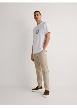 Reserved - T-shirt comfort z nadrukiem - biały ze sklepu Reserved w kategorii T-shirty męskie - zdjęcie 172035870