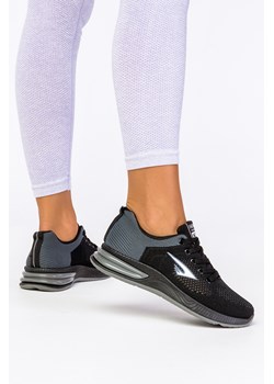 Czarne buty sportowe damskie sznurowane Casu 14-4-21-B ze sklepu Casu.pl w kategorii Buty sportowe damskie - zdjęcie 172040114