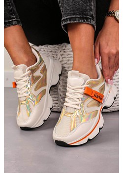 Białe buty sportowe sneakersy sznurowane Casu 20G18/G ze sklepu Casu.pl w kategorii Buty sportowe damskie - zdjęcie 172041714