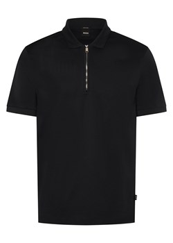 BOSS Męska koszulka polo - Polston Mężczyźni Bawełna granatowy jednolity ze sklepu vangraaf w kategorii T-shirty męskie - zdjęcie 172046114