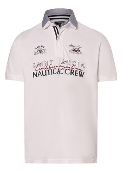 Andrew James Męska koszulka polo Mężczyźni Bawełna biały nadruk ze sklepu vangraaf w kategorii T-shirty męskie - zdjęcie 172046124