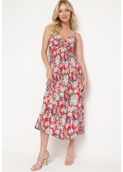Czerwona Sukienka Liomira ze sklepu Born2be Odzież w kategorii Sukienki - zdjęcie 172047502