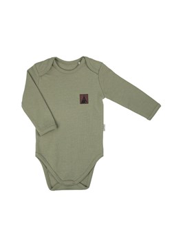 Body bawełniane z długim rękawem w kolorze zielonym ze sklepu 5.10.15 w kategorii Odzież dla niemowląt - zdjęcie 172048312
