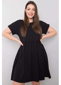 Bawełniana sukienka luźna plus size czarna ze sklepu 5.10.15 w kategorii Sukienki - zdjęcie 172048403