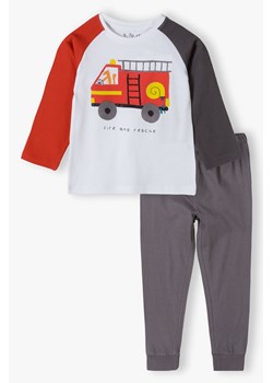 Piżama chłopięca z nadrukiem wozu strażackiego ze sklepu 5.10.15 w kategorii Piżamy dziecięce - zdjęcie 172048421