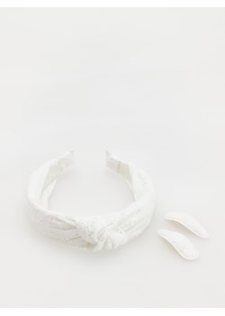 Reserved - Zestaw opaska i spinki do włosów - złamana biel ze sklepu Reserved w kategorii Ozdoby do włosów dziewczęce - zdjęcie 172050012