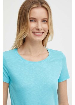 Sisley t-shirt damski kolor niebieski ze sklepu ANSWEAR.com w kategorii Bluzki damskie - zdjęcie 172051194
