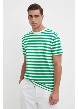 Polo Ralph Lauren t-shirt bawełniany męski kolor zielony wzorzysty 710926999 ze sklepu ANSWEAR.com w kategorii T-shirty męskie - zdjęcie 172051331