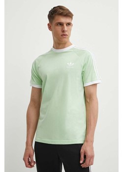 adidas Originals t-shirt bawełniany męski kolor zielony z aplikacją IM9391 ze sklepu ANSWEAR.com w kategorii T-shirty męskie - zdjęcie 172051341