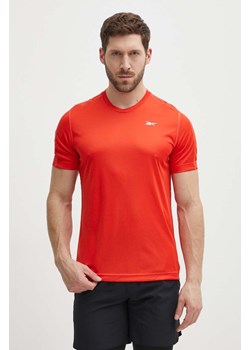 Reebok t-shirt treningowy Identity Training kolor czerwony gładki 100076456 ze sklepu ANSWEAR.com w kategorii T-shirty męskie - zdjęcie 172051543