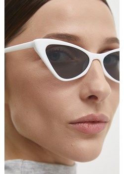 Answear Lab okulary przeciwsłoneczne damskie kolor biały ze sklepu ANSWEAR.com w kategorii Okulary przeciwsłoneczne damskie - zdjęcie 172051604