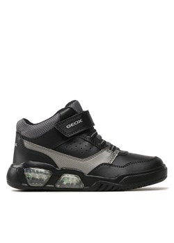 Sneakersy Geox J Illuminus Boy J36GVB 05411 C0005 D Black/Dk Grey ze sklepu eobuwie.pl w kategorii Buty sportowe dziecięce - zdjęcie 172052674
