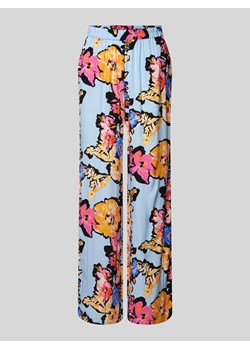 Spodnie materiałowe z wiskozy z kwiatowym wzorem model ‘SINNA’ ze sklepu Peek&Cloppenburg  w kategorii Spodnie damskie - zdjęcie 172052780
