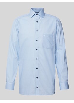 Koszula biznesowa o kroju modern fit ze wzorem na całej powierzchni model ‘Global’ ze sklepu Peek&Cloppenburg  w kategorii Koszule męskie - zdjęcie 172052884