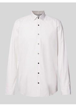 Koszula biznesowa o kroju body fit ze wzorem na całej powierzchni ze sklepu Peek&Cloppenburg  w kategorii Koszule męskie - zdjęcie 172052913