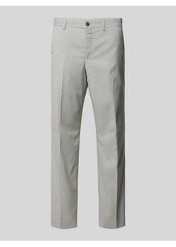 Spodnie do garnituru o kroju slim fit z zapięciem na guzik i zamek błyskawiczny ze sklepu Peek&Cloppenburg  w kategorii Spodnie męskie - zdjęcie 172052963