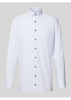 Koszula biznesowa o kroju modern fit ze wzorem na całej powierzchni ze sklepu Peek&Cloppenburg  w kategorii Koszule męskie - zdjęcie 172052973