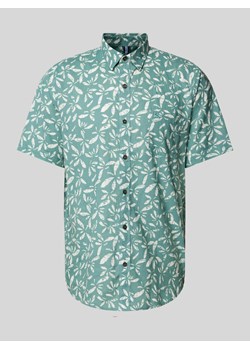 Koszula casualowa o kroju slim fit z nadrukiem na całej powierzchni ze sklepu Peek&Cloppenburg  w kategorii Koszule męskie - zdjęcie 172053033