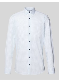 Koszula biznesowa o kroju body fit ze wzorem na całej powierzchni ze sklepu Peek&Cloppenburg  w kategorii Koszule męskie - zdjęcie 172053053