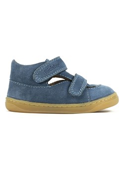 Richter Shoes Skórzane buty w kolorze niebieskim do chodzenia na boso ze sklepu Limango Polska w kategorii Półbuty dziecięce - zdjęcie 172053444