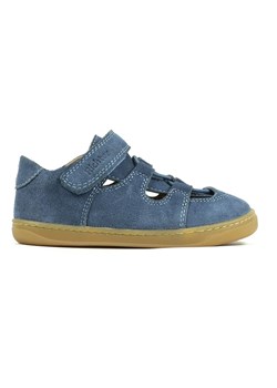 Richter Shoes Skórzane buty w kolorze niebieskim do chodzenia na boso ze sklepu Limango Polska w kategorii Półbuty dziecięce - zdjęcie 172053492