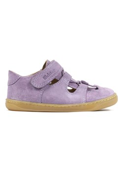 Richter Shoes Skórzane buty w kolorze fioletowym do chodzenia na boso ze sklepu Limango Polska w kategorii Półbuty dziecięce - zdjęcie 172053504