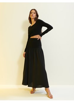 Mohito - Spódnica midi o kroju litery A - czarny ze sklepu Mohito w kategorii Spódnice - zdjęcie 172054250