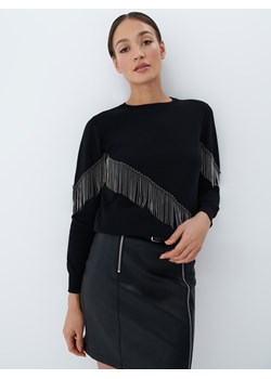 Mohito - Sweter z frędzlami - czarny ze sklepu Mohito w kategorii Swetry damskie - zdjęcie 172054430