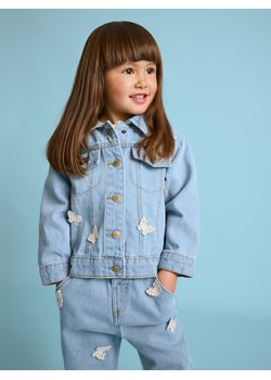 Reserved - Jeansowa katana z aplikacją - niebieski ze sklepu Reserved w kategorii Kurtki dziewczęce - zdjęcie 172054900