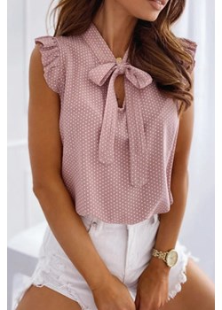 Bluzka IZOMERA PUDRA ze sklepu Ivet Shop w kategorii Bluzki damskie - zdjęcie 172055031