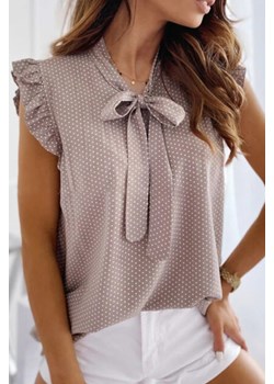 Bluzka IZOMERA BEIGE ze sklepu Ivet Shop w kategorii Bluzki damskie - zdjęcie 172055032