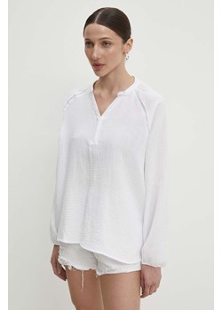 Answear Lab bluzka bawełniana damska kolor biały gładka ze sklepu ANSWEAR.com w kategorii Bluzki damskie - zdjęcie 172056440